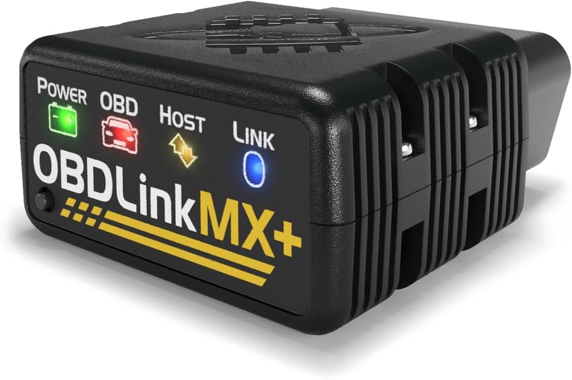 OBDLink MX+ OBD2 Bluetooth Scanner for iPhone Android and Windows Prof