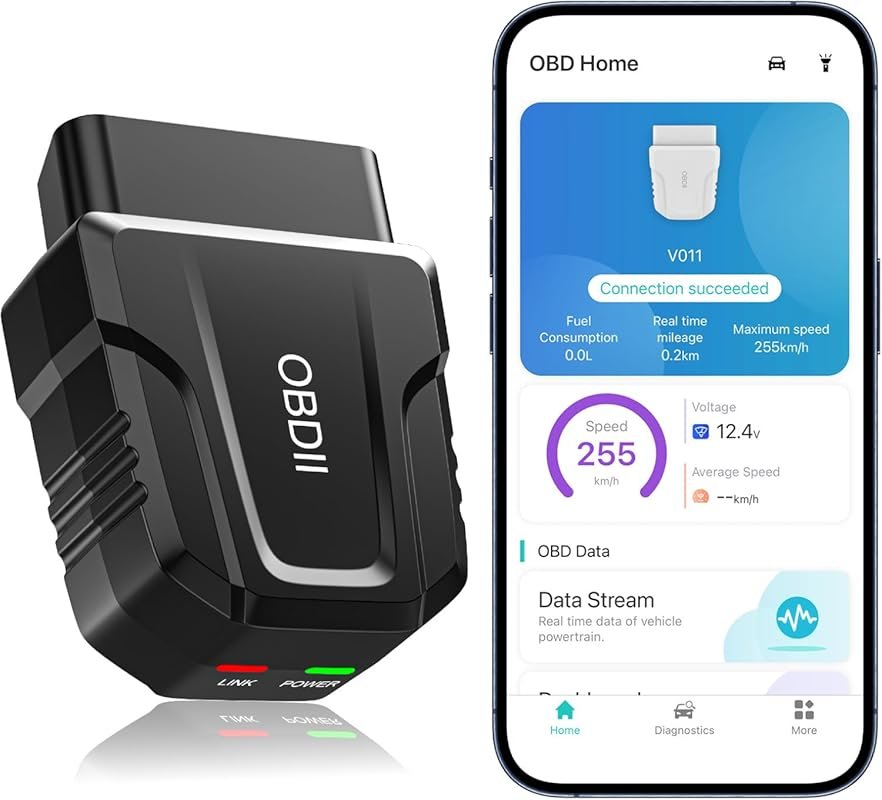 Wireless OBD2 Bluetooth 5.4 Diagnostic Scanner for iOS and Android Car