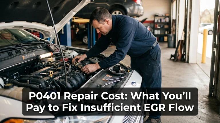 P0401 Repair Cost What You’ll Pay to Fix Insufficient EGR Flow