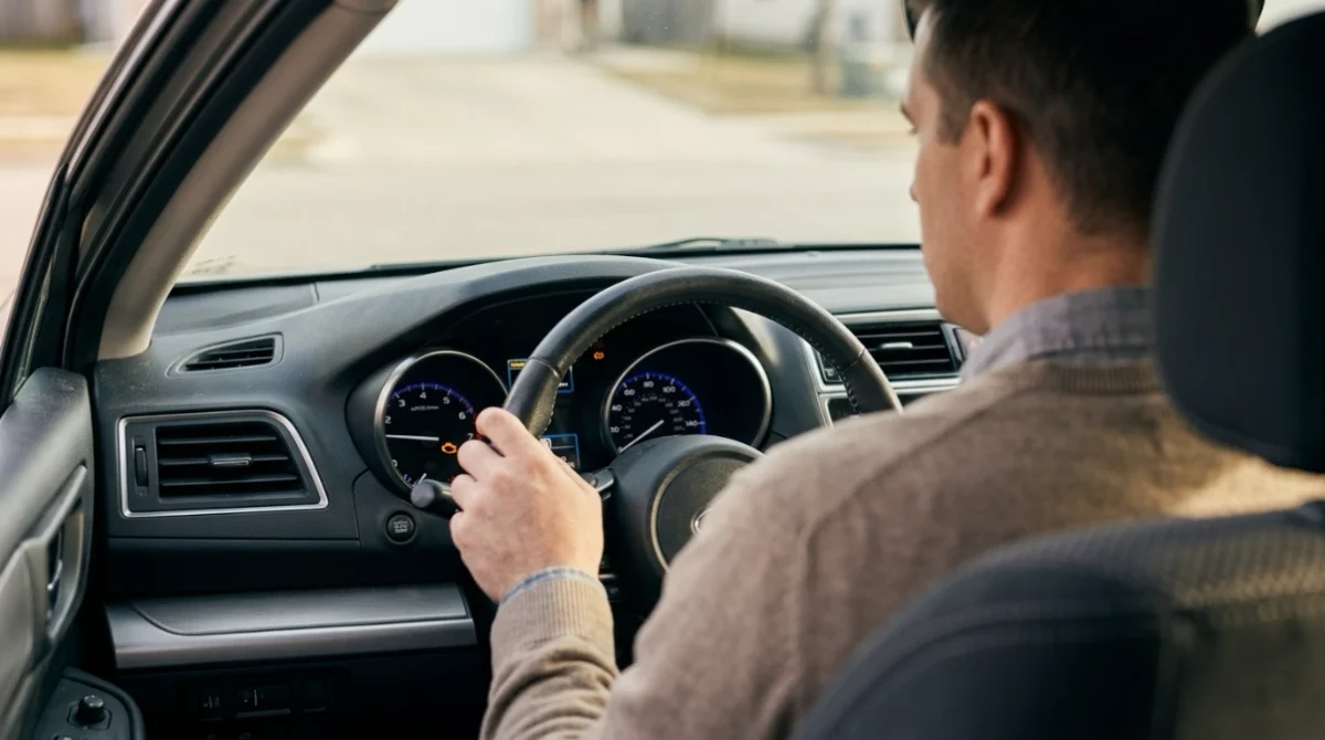 Dashboard Check Engine Light illustrating common P0430 symptoms in a normally driving vehicle